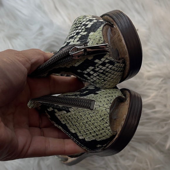 Sam Edelman Snake Print Strappy Sandals